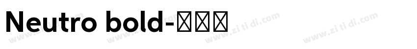 Neutro bold字体转换